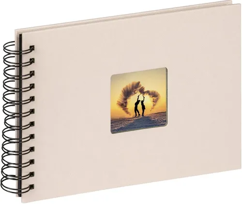 Walther Spiralalbum Fun chamois 23x17 cm 40 schwarze Seiten