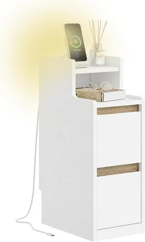 SoBuy Nachttisch FBT178-E mit Ladefunktion