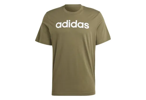 adidas Herren T-Shirt Essentials Linear Embroidered Logo Tee - Rundhalsshirts mit klassischem Design und weichem Baumwolljersey für hohen Tragekomfort. Unterstützt nachhaltigen Baumwollanbau und ist ideal für jeden Anlass.