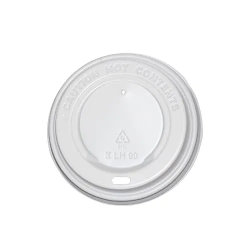 Commerline 1000 Stück Kaffeebecher to go Ø90mm weiß Deckel | Pappbecher Coffee to Go Becher | Kaffee to+go Papierbecher Hartpapier | Becher für Kaffee/Tee