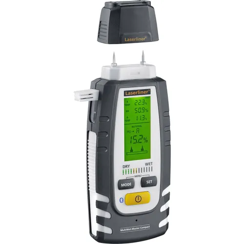 Laserliner MultiWet-Master Compact Plus - Messgerät für Material- und Luftfeuchte - Sonstige Messtechnik, präzise Messungen für optimale Raumklima- und Materialüberwachung