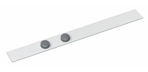 MAUL Magnetleiste Ferroleiste standard weiß 50x500 mm mit 4 Magneten - Praktische Magnetleiste für den vielseitigen Einsatz. Ideal zur Organisation von Werkzeugen und Notizen. Mit 4 starken Magneten für sicheren Halt.