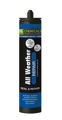 Allwetter Dachdicht, Butyldichtstoff, extrem wasserfest und haftstark 300ml grau