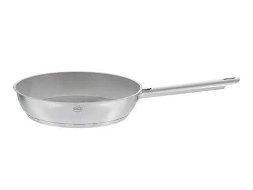 Rösle PUREELEMENTS Bratpfanne 20cm aus Edelstahl - Hochwertige 20cm Bratpfanne aus robustem Edelstahl 18/10. Spülmaschinengeeignet und backofenfest, ideal für alle Herdarten. Perfekt zum Anbraten und Schmoren.