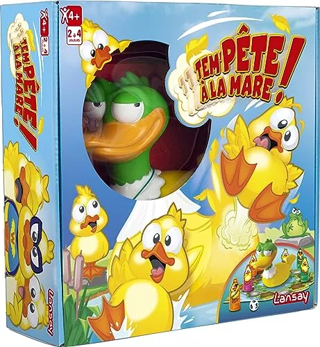 Temp'est à la Mare ! – Gesellschaftsspiel – Brettspiel und Gesellschaftsspiel – ab 4 Jahren – 2 bis 4 Spieler Lansay