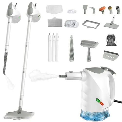 Dampfreiniger 10-in-1, 1500 W, schnelle 15-Sekunden Aufheizung