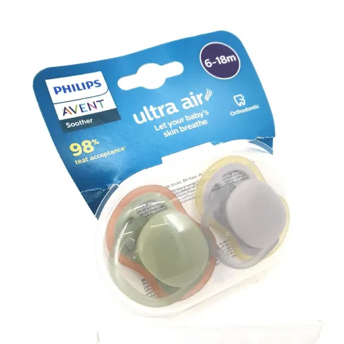 Philips Avent Schnuller Babybedarf Ultra Air Schnuller 2er Pack BPA frei angeneh