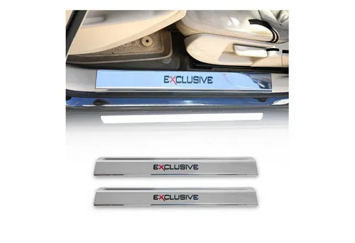 OMAC Zierleisten-Aufkleber Einstiegsleisten Edition für Lexus CT ES GS GX HS RX NX Chrom 2x, (2tlg), Langlebig,Einfache Reinigung,Einfache Installation,Rostbeständig