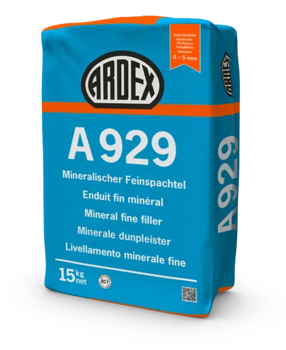ARDEX A 929 Mineralischer Feinspachtel 15 kg – Vielseitig einsetzbar
