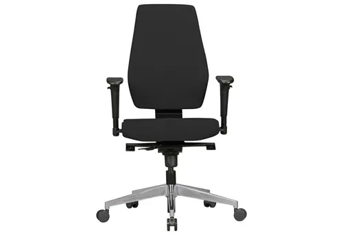 Ergonomischer Bürostuhl DARIUS mit Stoffbezug - Bürostuhl mit ergonomisch geformter Rückenlehne, ideal für lange Sitzzeiten. Langlebig und robust dank 100.000 Scheuertouren, perfekt für Home Office oder Büro.