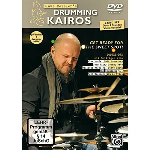Claus Hessler's Drumming Kairos (Doppel-DVD) in schwarz von Alfred Music