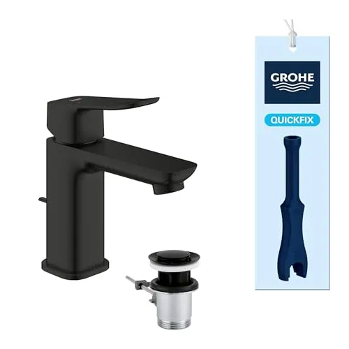 Grohe Quickfix Waschtischarmatur Dice S schwarz matt in schwarz von GROHE