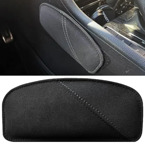 LIANCHEN Auto Kniekissen Auflage Auto Knie Bein Ellenbogen Kissen Autotür-Armlehnenkissen Auto-Beinkissen-Kniepolster Knie Bein Ellenbogen Kissen für Knie und Oberschenkel Auto-Innenzubehör (Schwarz)