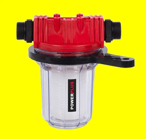 POWACW04 Wasserfilter für Hauswasserwerk - Feinfilter mit 1 Liter Kapazität, ideal für Gartenpumpen und schützt Ihre Pumpe vor Schmutz und Ablagerungen.