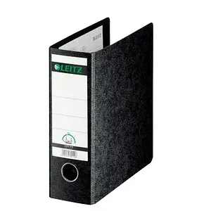LEITZ 1075 Ordner schwarz marmoriert Karton 7,8 cm DIN A5 hoch, 1 St.