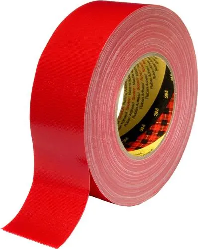 Scotch 389R50 Gewebeklebeband - 50m x 50mm in Rot - Klebstoffe, vielseitig einsetzbares Gewebeklebeband mit hervorragender Adhäsion und Flexibilität für unebene Oberflächen.