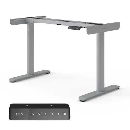 Ergotopia Schreibtisch Desktopia One - Elektrisch höhenverstellbar - Schreibtisch mit elektrischem Antrieb für ergonomisches Arbeiten. Ideal für Home Office und Gaming-Setups, bietet Komfort und Flexibilität.