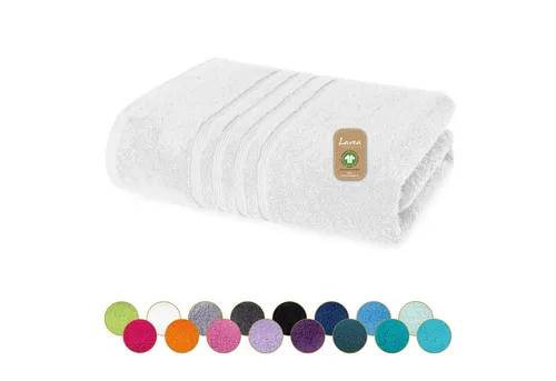 Lavea Handtücher Bali Handtuch 50x100 cm, Weiches Bio-Baumwollfrottee (1-St), pflegeleicht, GOTS-zertifiziert, extra saugstark mit 500g/m²