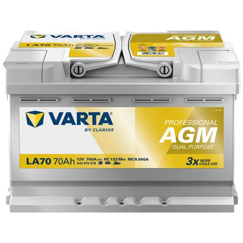 Produktbild VARTA Professional Dual Purpose AGM 12V 70Ah 760A