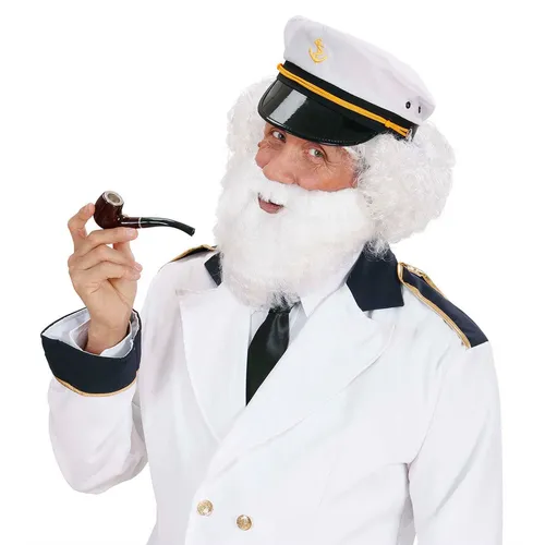 Weihnachtsmann Bart Vollbart weiß für Kostümpartys und Karneval Herren Zubehör