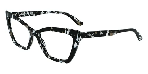 Karl Lagerfeld KL6063 N Black/white 54/17/140 Damen Brillen von Karl Lagerfeld
