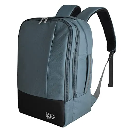 CabinFly Bellanca 40x20x25 Ryanair Handgepäck Rucksack Tasche Travel 40x20x25cm Backpack 40x25x20cm (Blau)