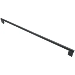 livingpoint24 Möbelgriff Möbelgriffe BA 128 - 480mm, Küchengriffe Schwarz matt, Stangengriff (1-St., 11) 1,2 cm x 50,2 cm x 3,4 cm
