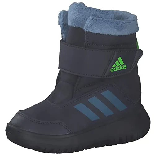 adidas Winterstiefel Winterplay I - Dunkelblau für Kleinkinder - Wanderschuhe für Kleinkinder mit strapazierfähigem Nylon-Obermaterial, warmem Futter und rutschfester Gummiaußensohle für sicheren Halt im Winter.