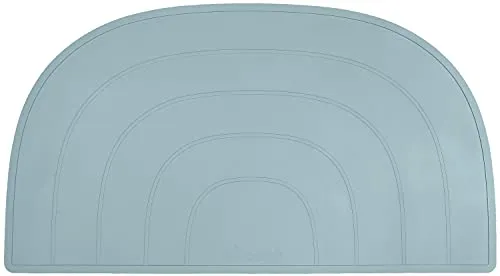 Kindsgut Platzdeckchen Regenbogen, Tischset, Unterlage in kinderfreundlichem Design und dezenten Farben, Aquamarin