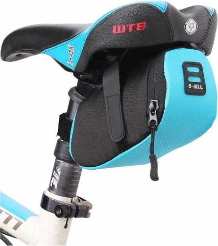 B-Soul Fahrradtasche Gepäcktasche Gepäckträger Fahrrad Bike Radtasche Tasche unter dem Sattel 0,6L Blau