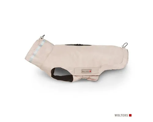 Wolters Hundemantel Outdoorjacke Modern Classic rosa - Stylische Hundejacke für kalte Tage, mit warmem Fleece-Innenfutter und wasserdichter, atmungsaktiver Oberfläche. Praktisch mit Reißverschlussöffnung für Geschirrträger und reflektierenden Streifen für bessere Sichtbarkeit.