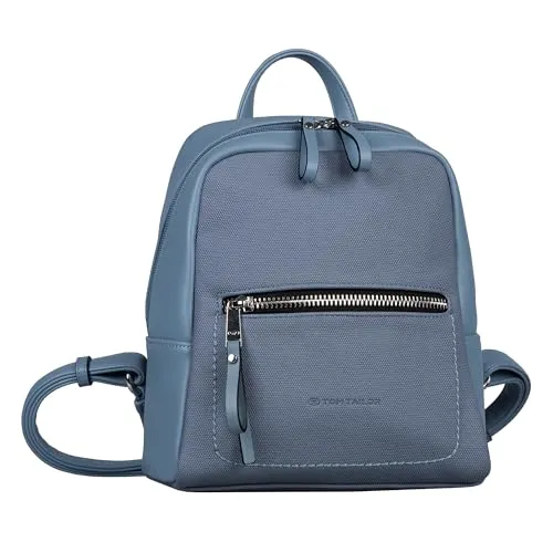 Tom Tailor Tamara Backpack S 27 cm - Light Blue - Rucksäcke: Praktischer und stilvoller Rucksack aus glattem Lederimitat mit vielseitigen Verstaumöglichkeiten, ideal für den Sommer.