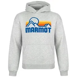 Marmot Kapuzenpullover Coastal Hoody mit Marmot-Grafik in Siebdruck auf der Brust