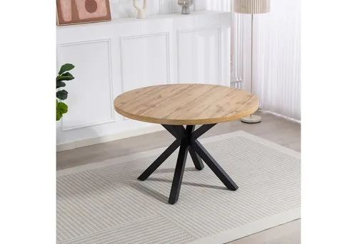 Duo Collection Esstisch Damira Tisch rund in beige von Duo Collection