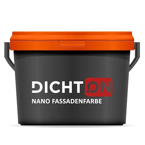 DICHTON Fassadenfarbe D.67W - Nano Silikonharzfarbe mit Abperleffekt - Lacke - Wetterbeständige Nano Fassadenfarbe mit hohem Deckvermögen und Abperleffekt, ideal für langlebigen Fassadenschutz.