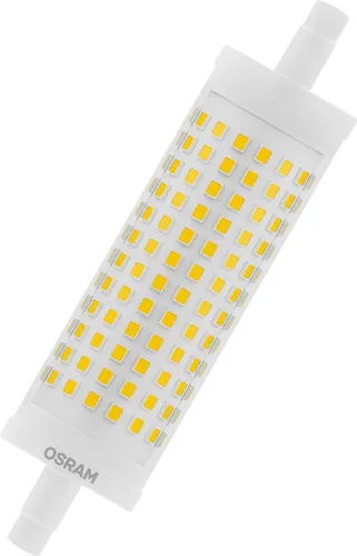 OSRAM R7s LED Lampe 118 mm 17,5W - Energiesparend wie 150W - Energiesparlampe für den Innenbereich, 17,5W Leistung bei warmweißem Licht, ideal für effiziente Beleuchtung mit einer Lebensdauer von bis zu 19.999 Stunden.