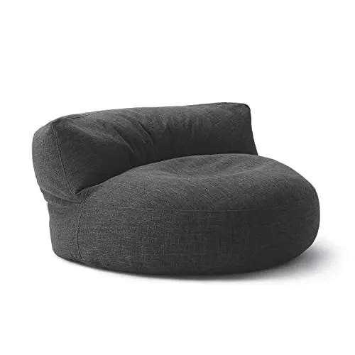 Lumaland Sitzsack Round Sofa mit Rückenlehne - Edler Indoor-Sitzsack für maximalen Komfort und Flexibilität, ideal für Partys oder gemütliche Abende. In 6 Farben erhältlich und mit leicht zu reinigendem Material.