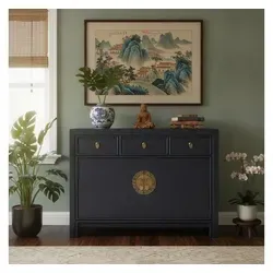 OPIUM OUTLET Schrank Sideboard Kommode im Vintage-Stil