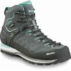 Meindl Litepeak Lady GTX Damen Wanderschuhe (Anthrazit/Türkis), 42 EU - Wasserdichte Wanderschuhe mit sportlichem Look, ideal für Touren bei jedem Wetter – bieten perfekten Halt und Komfort dank Variofix-Schnürsystem und gepolstertem Schaft.
