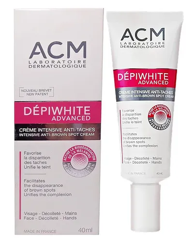 Mac Tools Acm Depiwhite Anti-Fleckencreme 40 ml - Hautpflegemittel zur gezielten Bekämpfung von Alters- und Schwangerschaftsstreifen. Parfümfrei und ideal zur Nachbehandlung von dermatologischen Behandlungen.