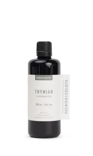 Alkoholfreie Thymian Tinktur 100 ml, Echter Thymian Tropfen aus reinsten Zutaten