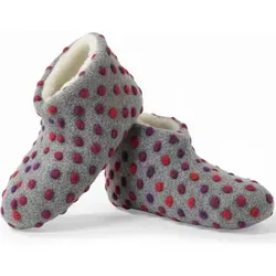 Bettschuhe IamFlauschi Cozy Silber Größe 36 / 37