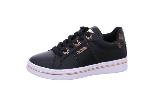 Guess STEW Sneaker Schwarz Gr. 41 – Modischer Flachschuh - Stylischer Sneaker in elegantem Schwarz, ideal für den Alltag. Bequem und vielseitig kombinierbar – der perfekte Begleiter für modebewusste Frauen.