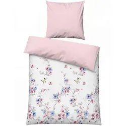 L'Essentiel Jayda Einzelbettwäsche-Set - Pink, 100 % Baumwolle - Verleihen Sie Ihrem Schlafzimmer mit unserem eleganten Einzelbettwäsche-Set einen stilvollen Akzent. Hergestellt aus 100 % Baumwolle, bietet es hervorragenden Komfort und ist pflegeleicht bei 40 °C waschbar. Größe: 135 x 200 cm.