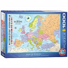 EUROGRAPHICS PUZZLE EUROPAKARTE 1000 TEILE