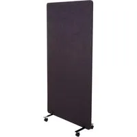 PROREGAL Akustik-Trennwand 167x80x39cm – Doppelwandig, Rollbar, Braun-Grau - Flexibler Raumteiler für Büros und Klassenräume: Schallschutz und Privatsphäre in modernem Design. Mobil und multifunktional, auch als Pinnwand nutzbar. Ideal für ein konzentriertes Arbeitsumfeld.