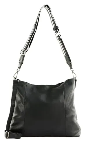 FREDsBRUDER Shopper Set (2-tlg) aus echtem Leder in schwarz von FREDsBRUDER