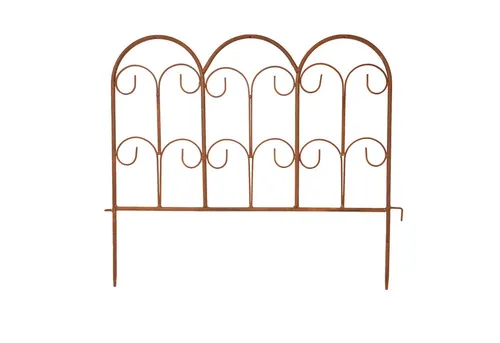 B&S Beetbegrenzung Metall 53 cm breit mit 3 fach geschwungenen Bögen, LxH: 53x31 cm