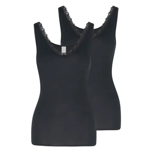 Nina von C. - Cosy - Unterhemd/Top - 2er Pack (44 Schwarz)