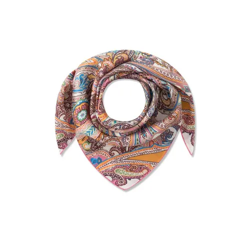 Codello Seidentuch mit Paisleymuster - Elegantes Codello Seidentuch (64 x 64 cm) aus 100 % Seide, beidseitig bedruckt mit modernem Paisleymuster. Ideal für vielseitige Styles und einen Hauch von Luxus in jedem Outfit.